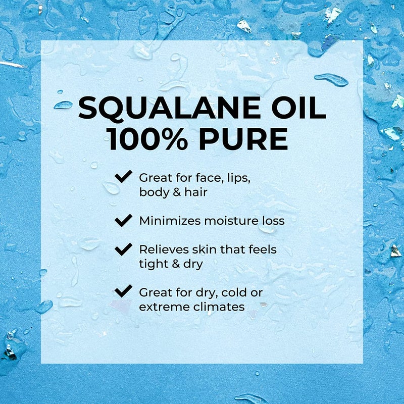 SKIN DEVA 100% Squalane Oil Pure Organic 1 oz Face Oil Plant Light Weight Non Greasy, Moisturizing Beauty Oil Organic Squalane Oil For Face and For All Skin Types including Oily or Dry - Image 3